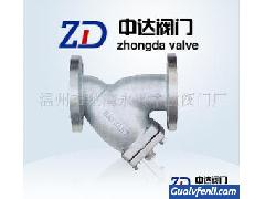 供应321不锈钢法兰Y型过滤器